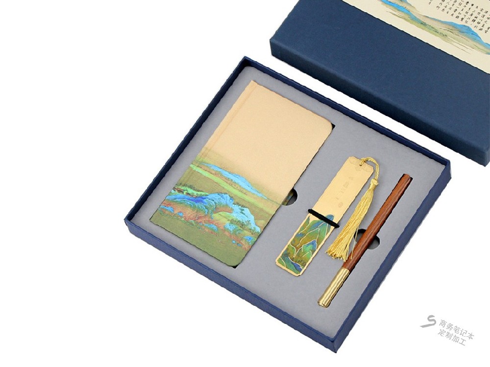 仿古精裝筆記本套裝設(shè)計印刷案例